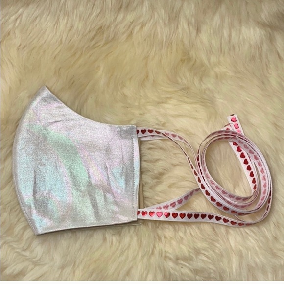 ❤️Love Rainbow Holographic Face Mask❤️ - Picture 1 of 6